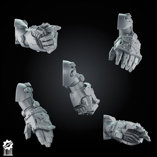 3d Printed Marine Big Fists x10 by Wargames Print