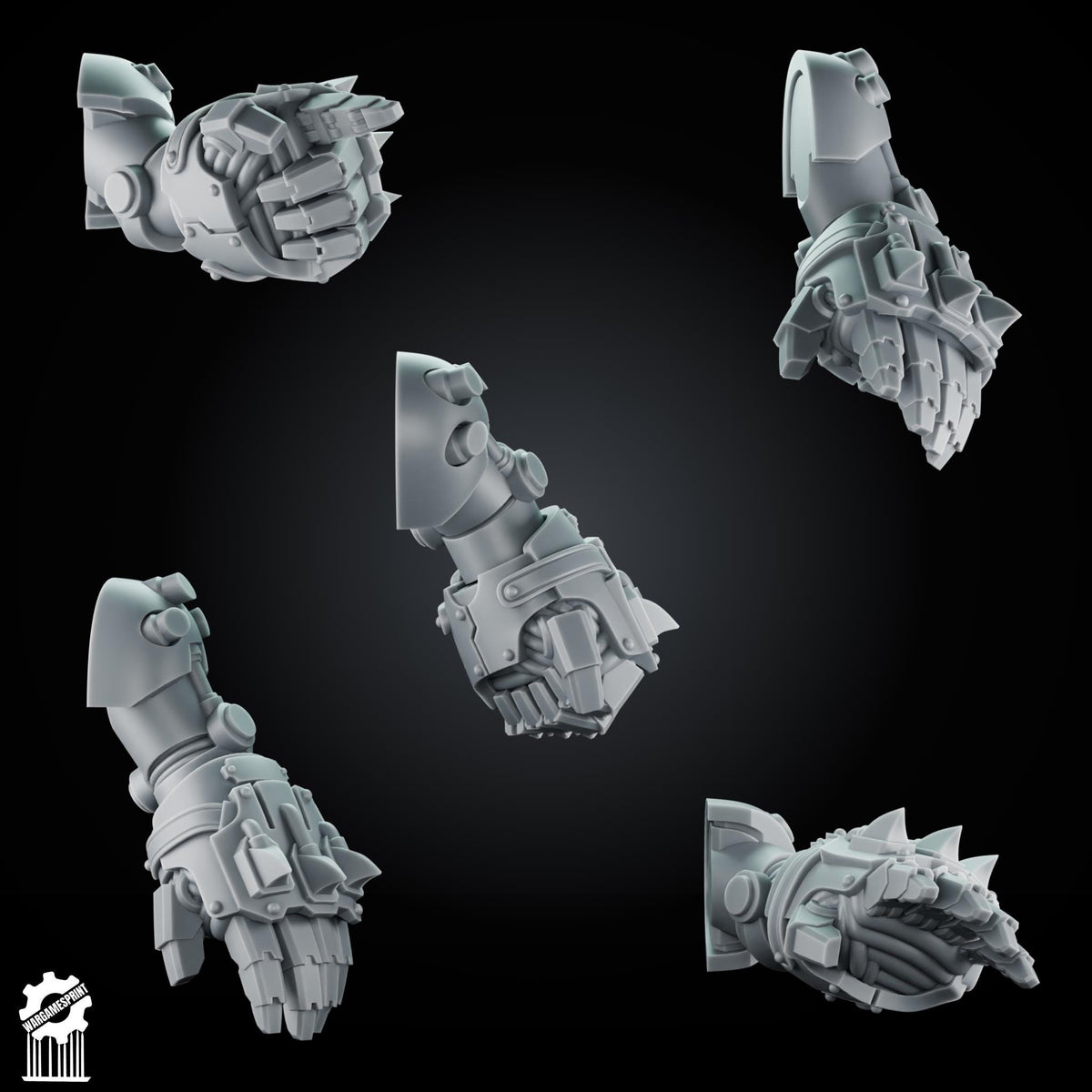 3d Printed Marine Big Fists x10 by Wargames Print