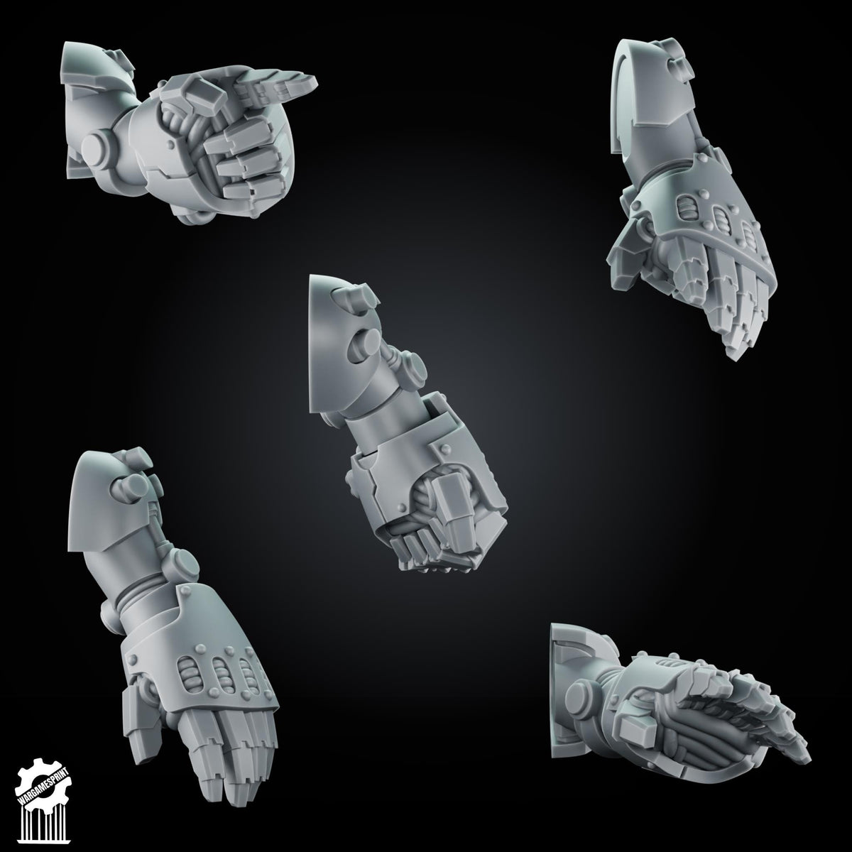 3d Printed Marine Big Fists x10 by Wargames Print