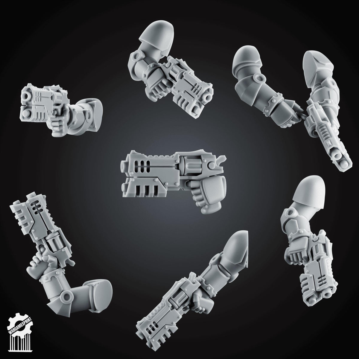 3d Printed Marine Heavy Revolver Kit by Wargames Print