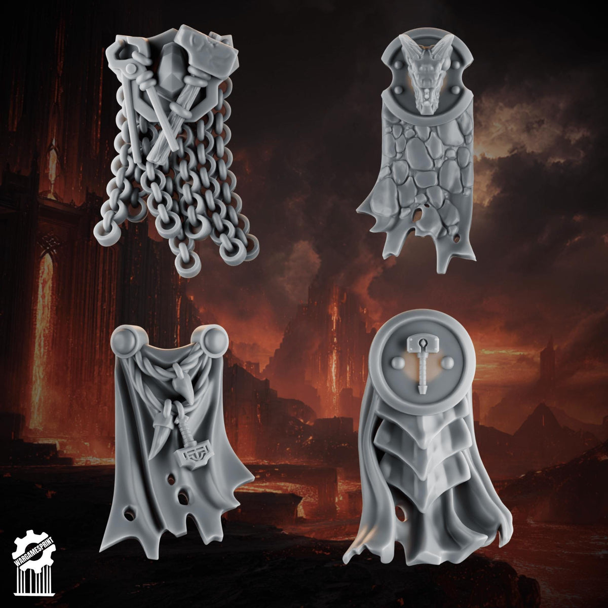 3d Printed Emberforge Loincloths Set 1 x10 by Wargames Print