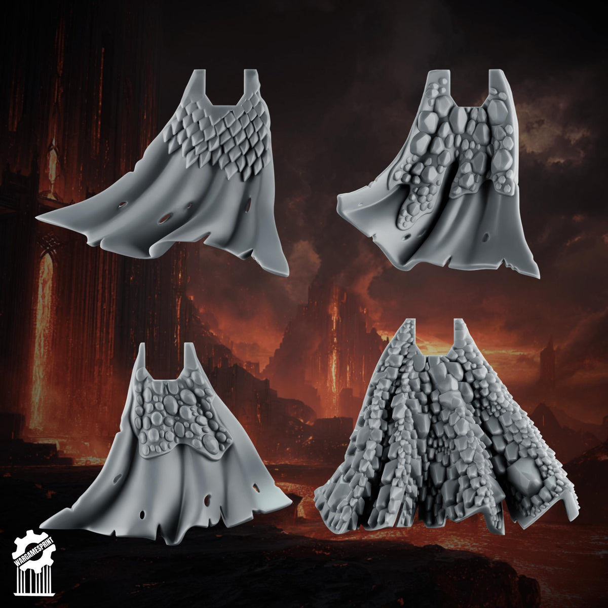 3d Printed Emberforge Cloaks by Wargames Print
