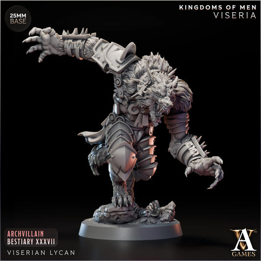 3D Printed Visereian Lycan by Archvillain Games
