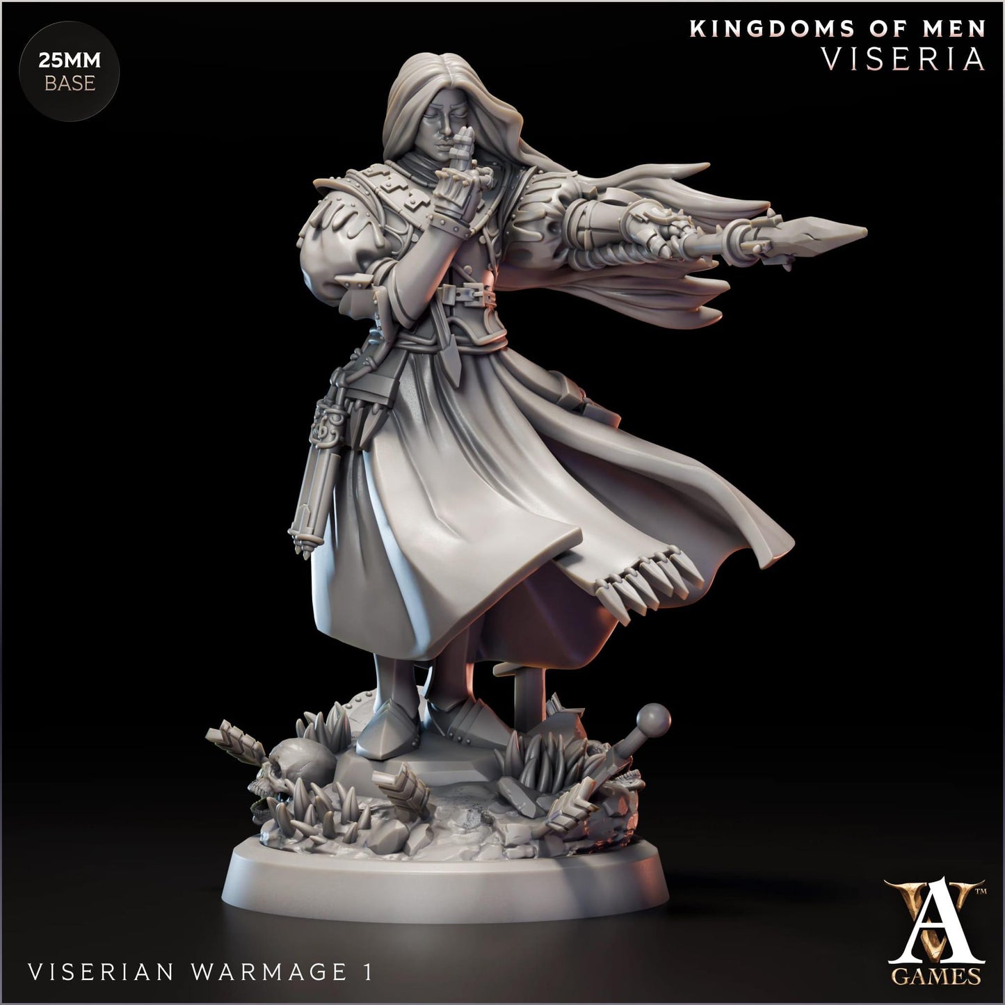 3D Printed Viserian Warmages by Archvillain Games