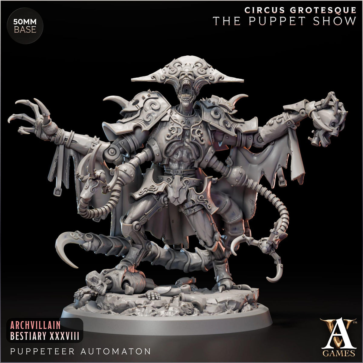 3D Printed Puppeteer Automaton by Archvillain Games