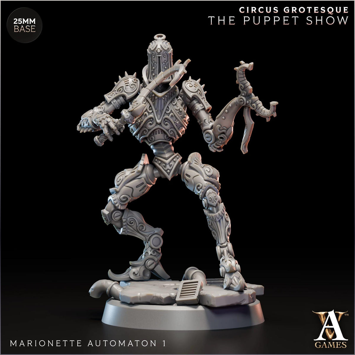 3D Printed Marionette Automatons by Archvillain Games
