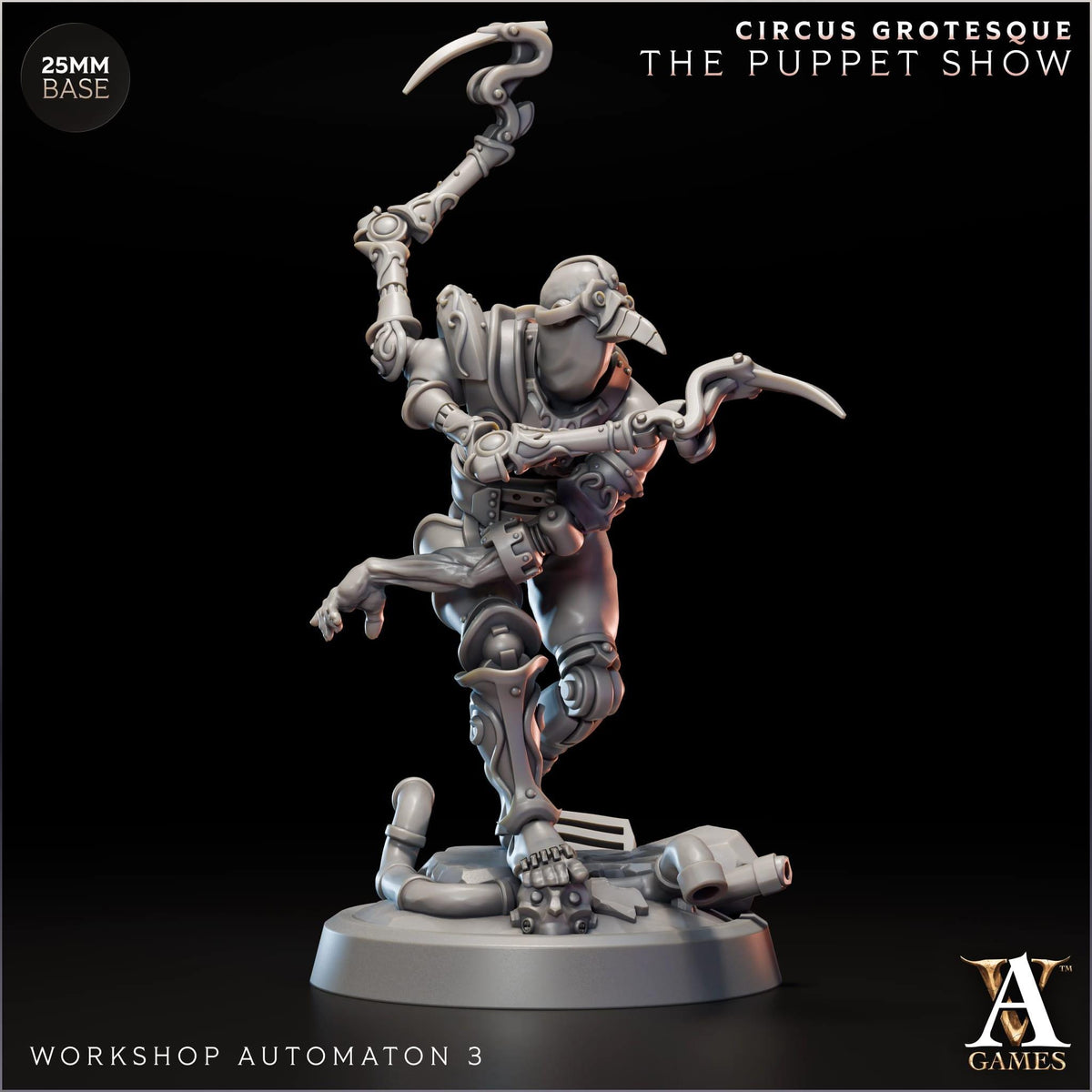 3D Printed Workshop Automatons by Archvillain Games
