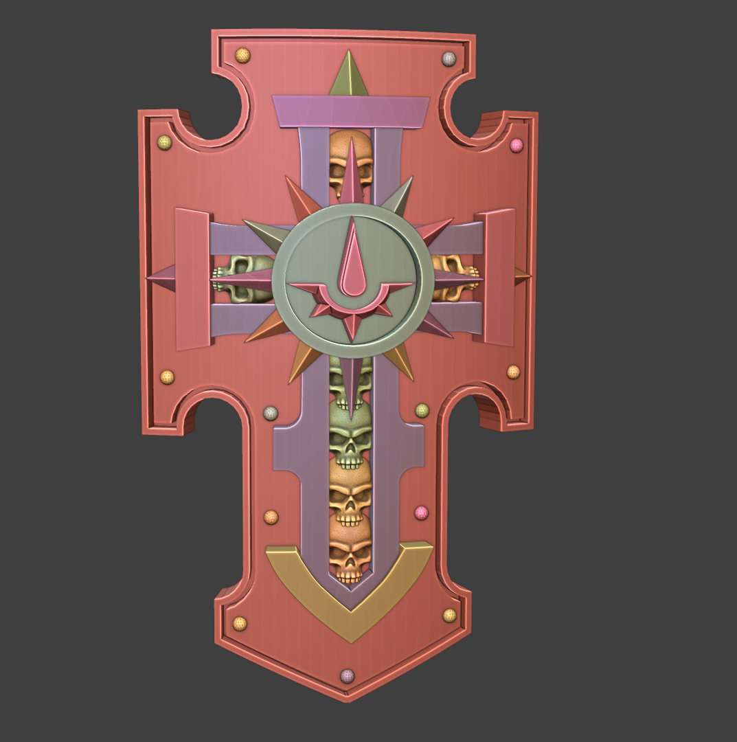 3D Printed Aurelia Tempris Radiant Sons Swords and Shields
