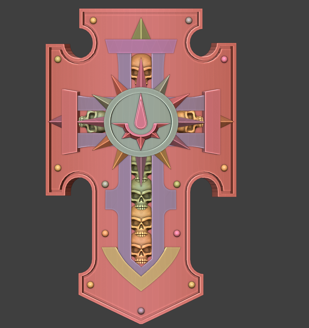 3D Printed Aurelia Tempris Radiant Sons Swords and Shields