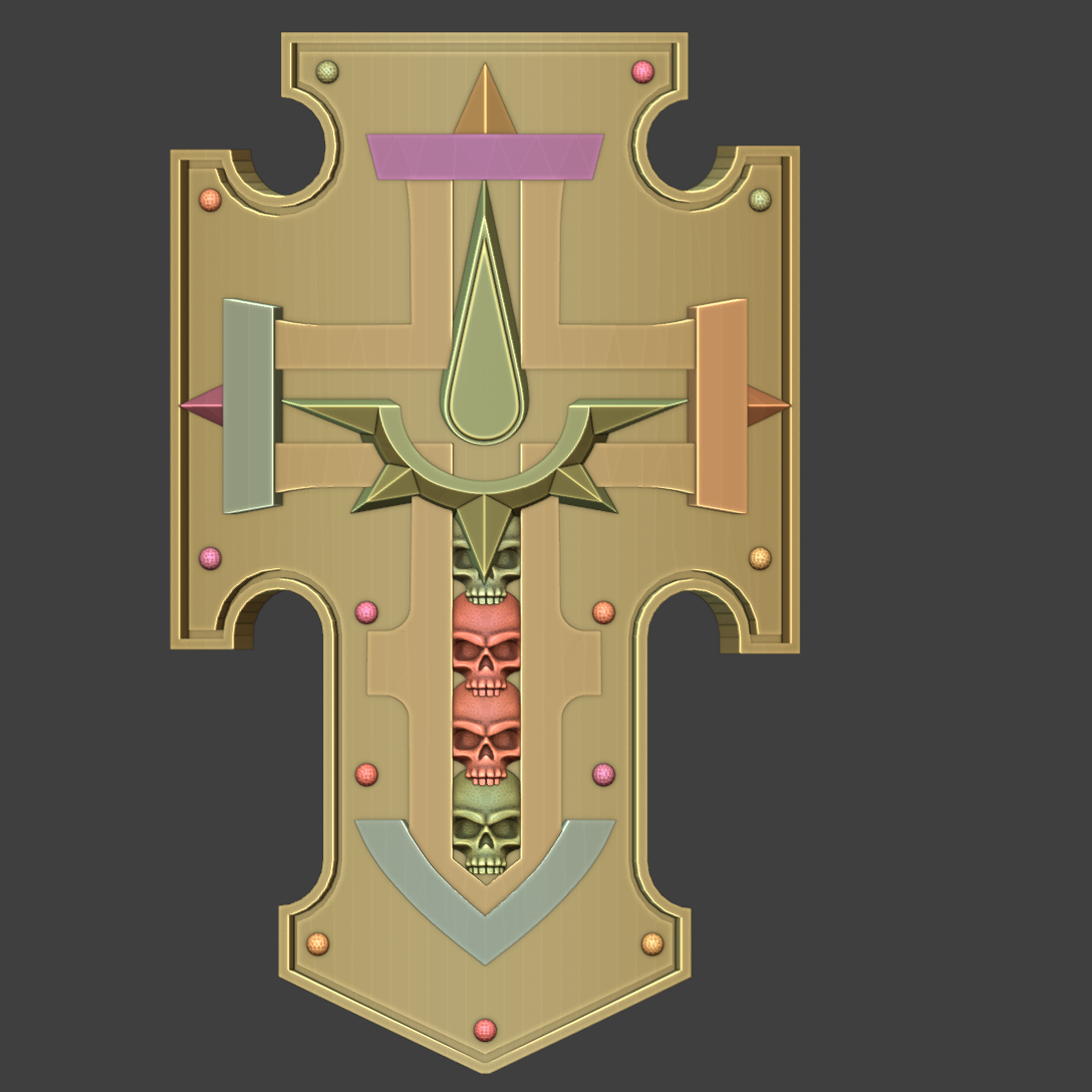 3D Printed Aurelia Tempris Radiant Sons Swords and Shields