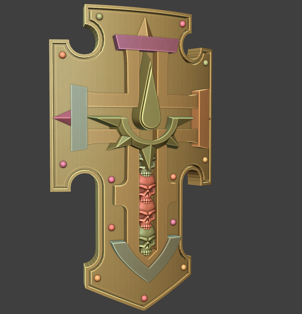 3D Printed Aurelia Tempris Radiant Sons Swords and Shields