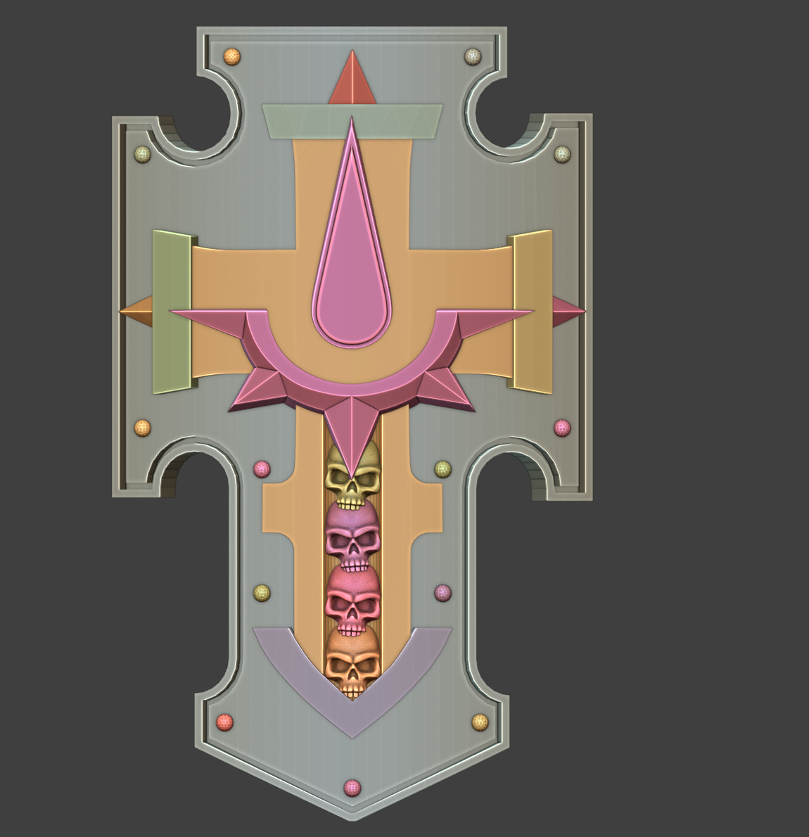 3D Printed Aurelia Tempris Radiant Sons Swords and Shields