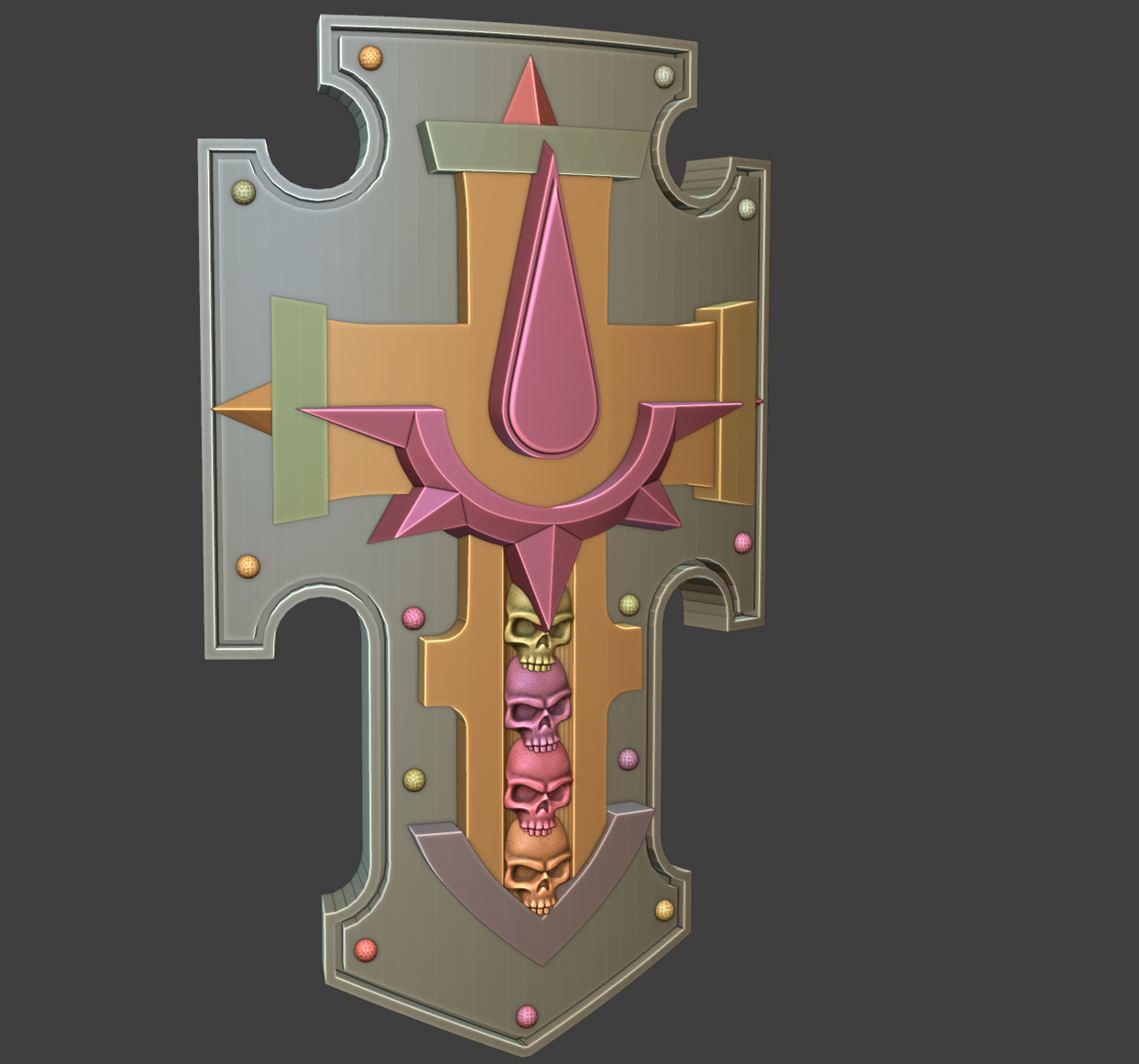 3D Printed Aurelia Tempris Radiant Sons Swords and Shields