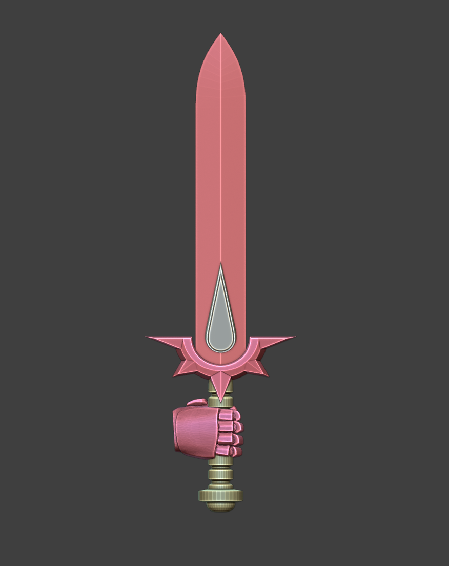 3D Printed Aurelia Tempris Radiant Sons Swords and Shields