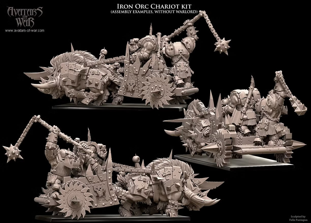 3D Printed Iron Orc War Chariot by Avatars of War