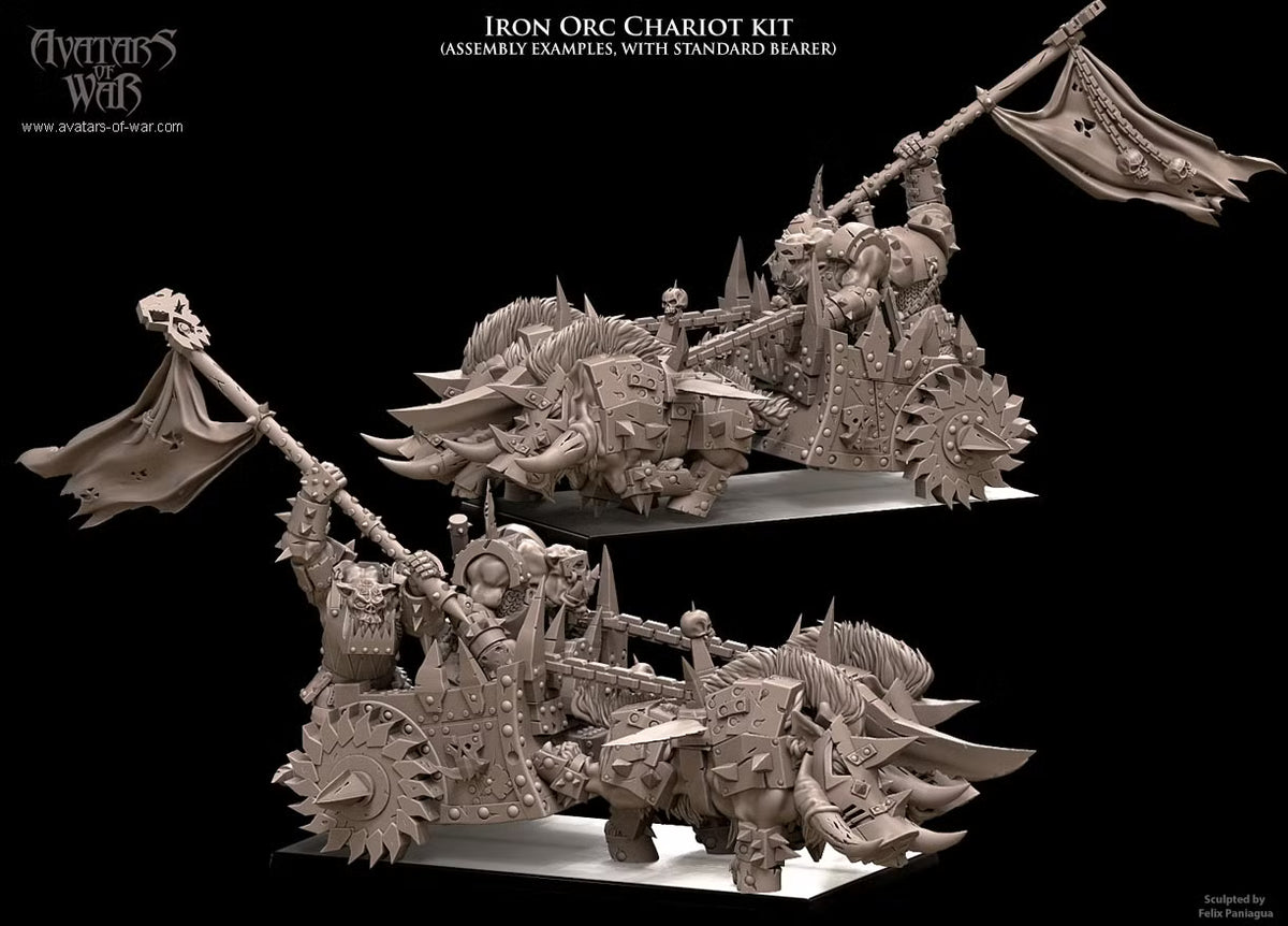 3D Printed Iron Orc War Chariot by Avatars of War