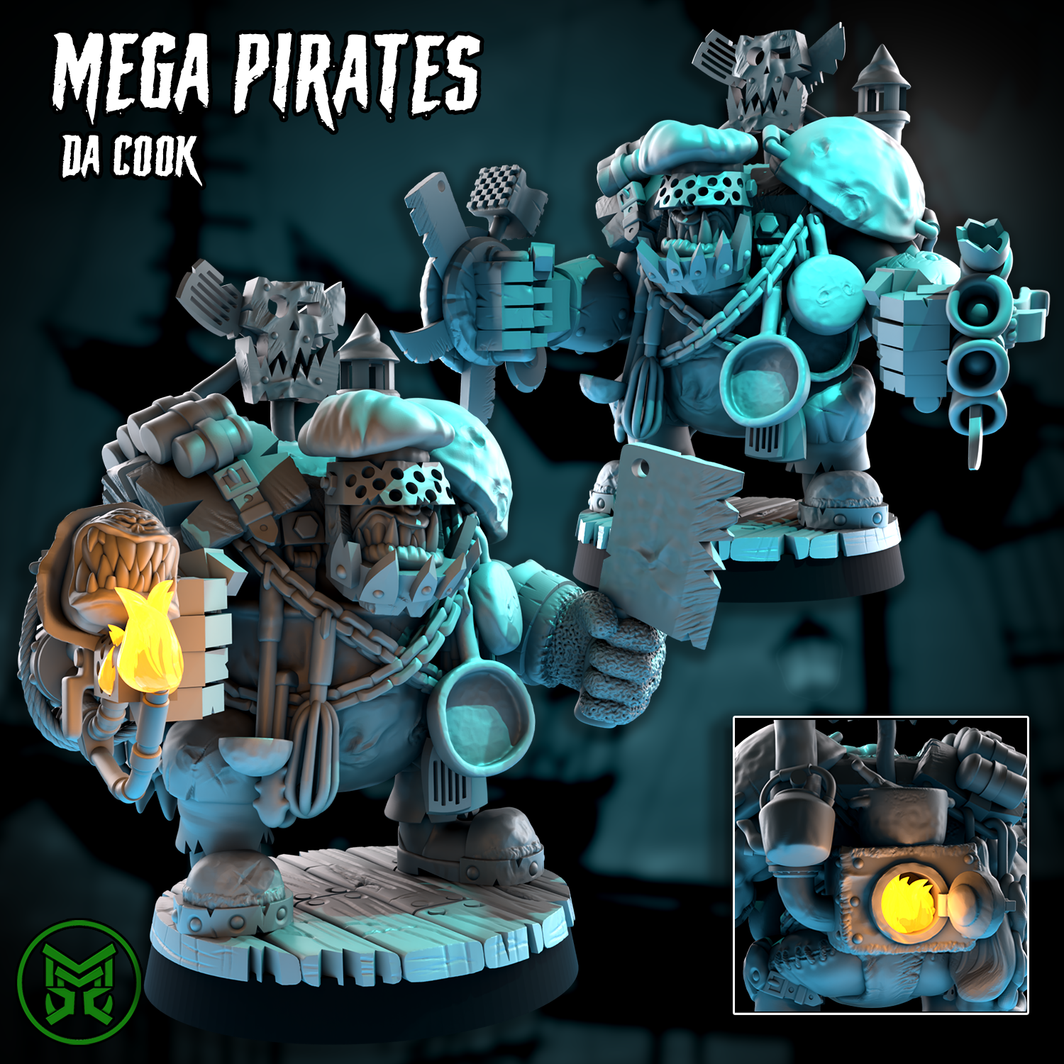 3d Printed Da Pirate Cook by Mekka Miniatures – Last Hope Miniatures