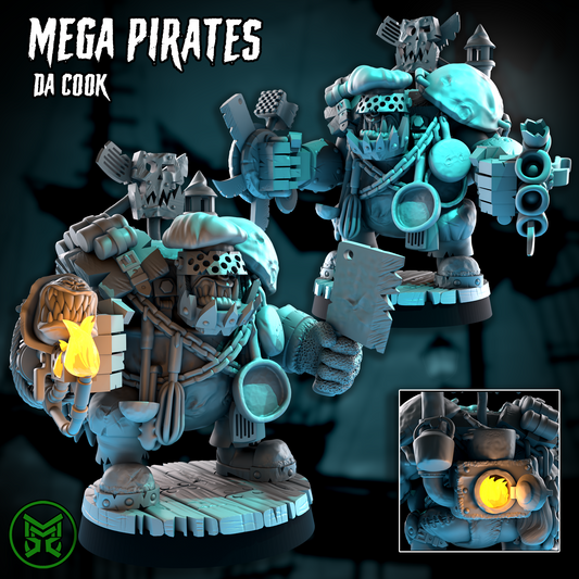 3d Printed Da Pirate Cook by Mekka Miniatures