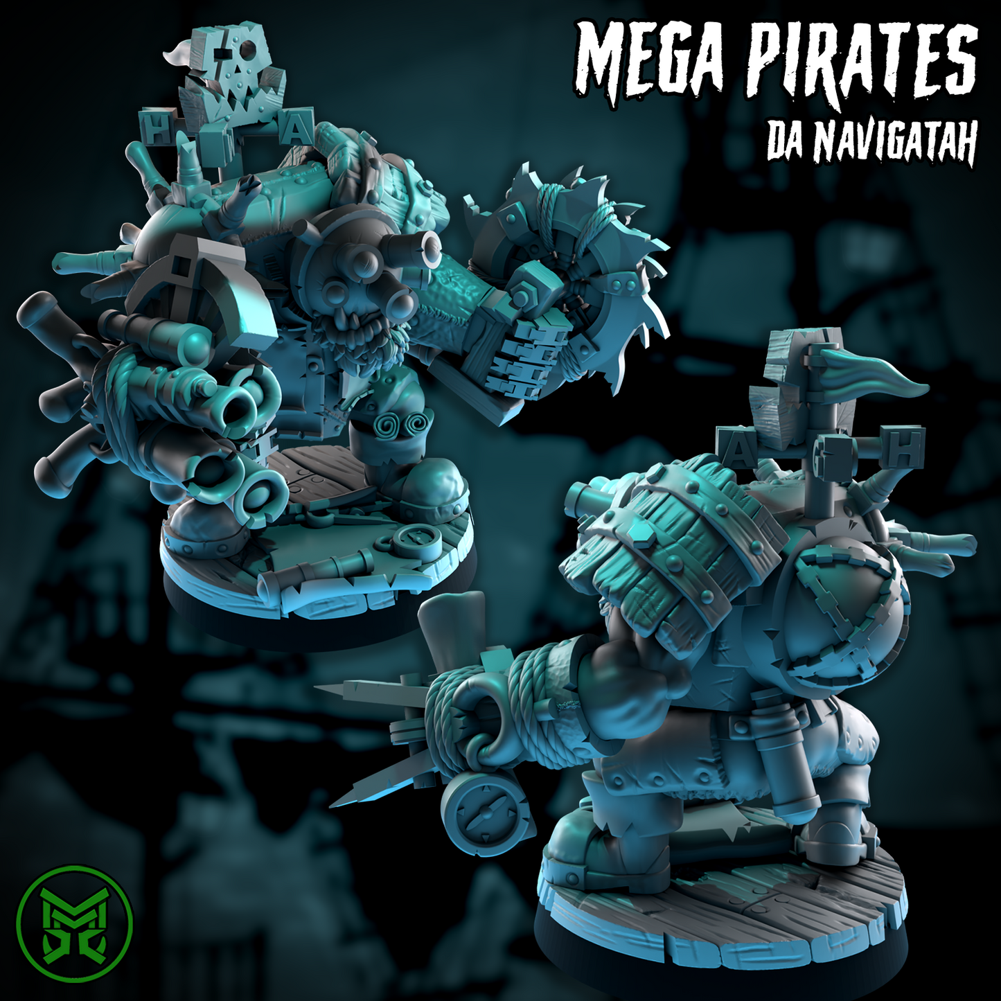 3d Printed Da Pirate Navigatah by Mekka Miniatures