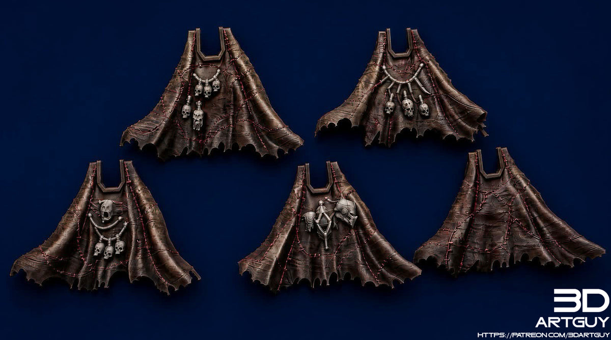 3d Printed Nightmare Skin Cloaks by 3DArtGuy Miniatures