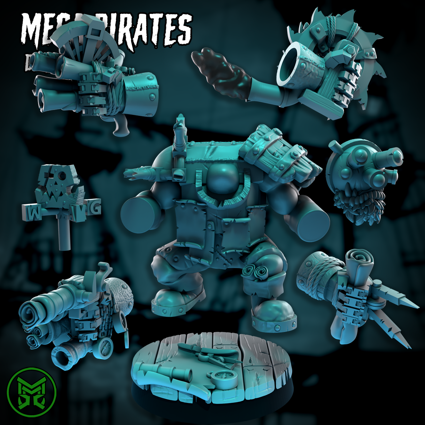 3d Printed Da Pirate Navigatah by Mekka Miniatures