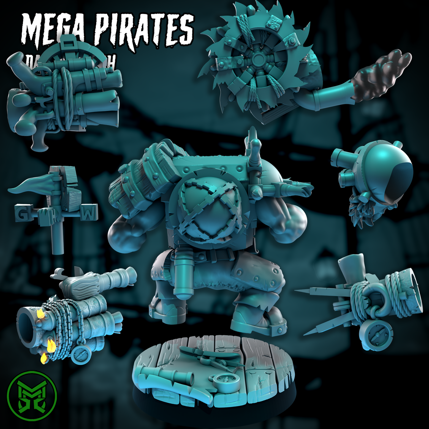 3d Printed Da Pirate Navigatah by Mekka Miniatures