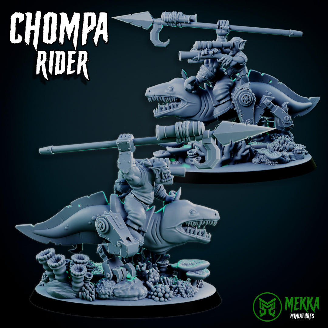 3d Printed Orc Chompa Riders x4 by Mekka Miniatures