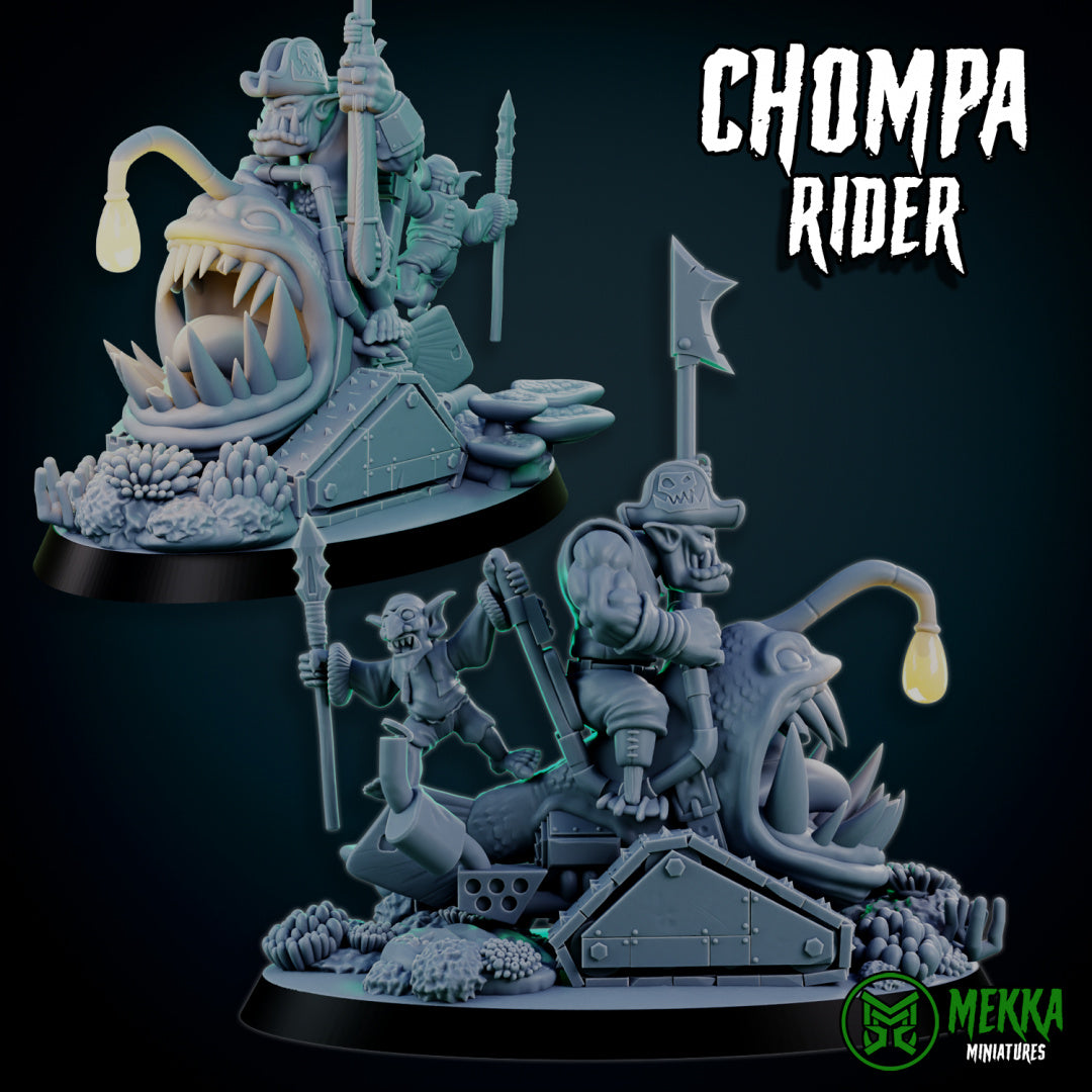 3d Printed Orc Chompa Riders x4 by Mekka Miniatures