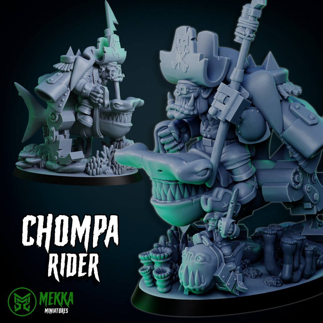 3d Printed Orc Chompa Riders x4 by Mekka Miniatures