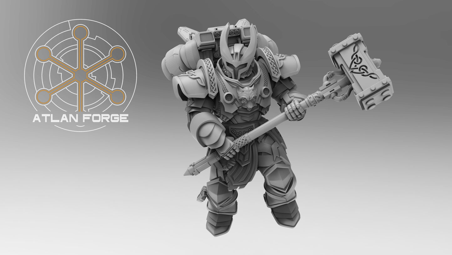 3d Printed Asgardian Skybreakers x5 by Atlan Forge Miniatures