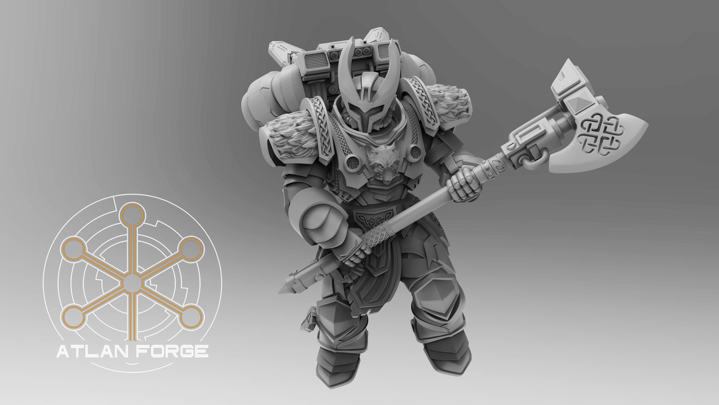 3d Printed Asgardian Skybreakers x5 by Atlan Forge Miniatures