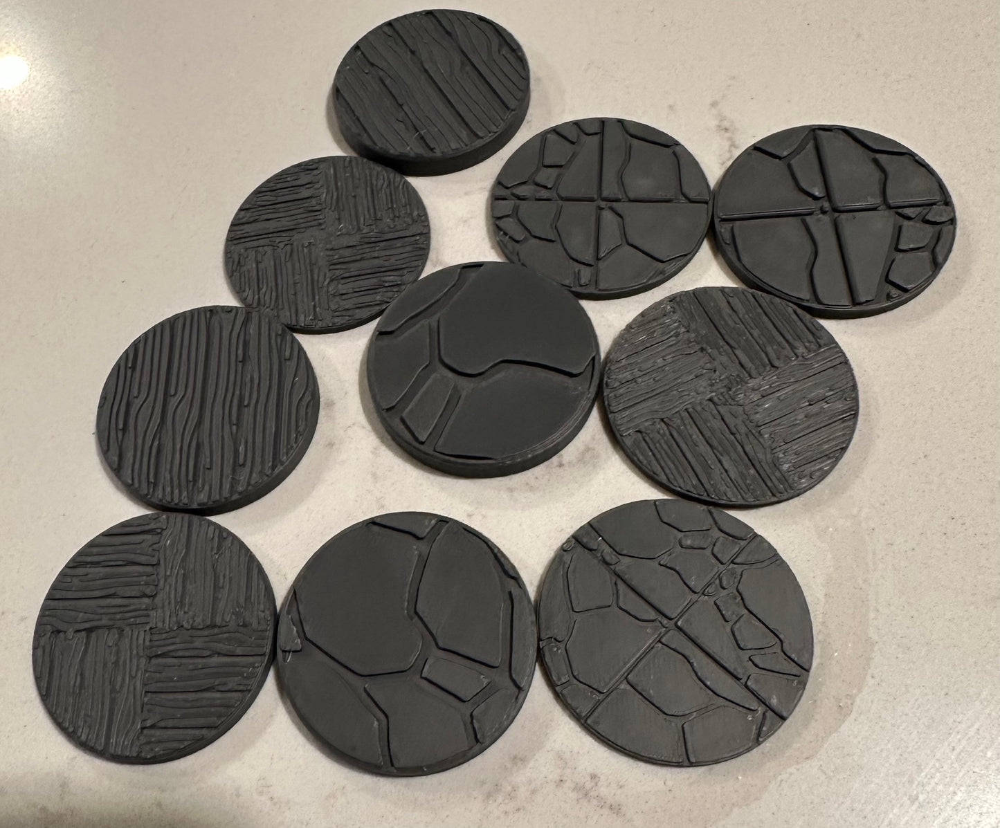 3d Printed Dungeon Themed 40mm Bases