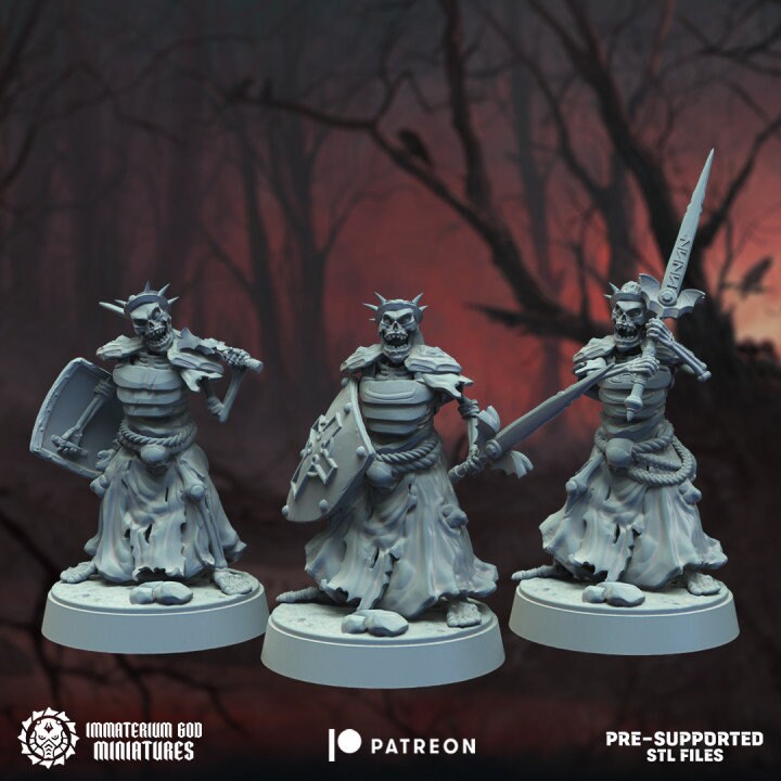3d Printed Tomb Guardians Set by Immaterium God