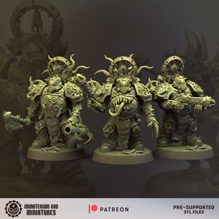 3d Printed Decay Soldiers Set by Immaterium God