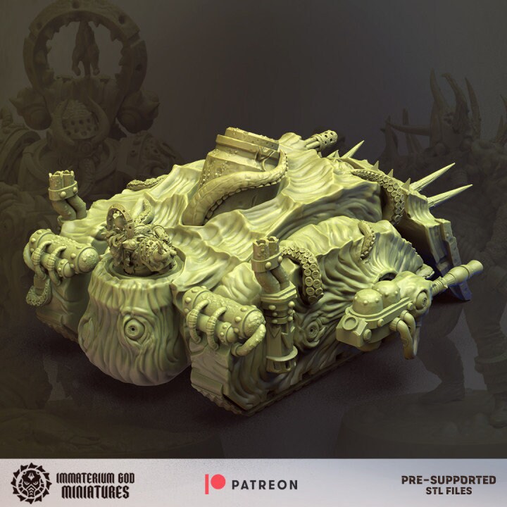 3d Printed Plague Bomber Tank by Immaterium God