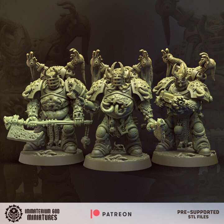 3d Printed Decay Soldiers Set 2 by Immaterium God