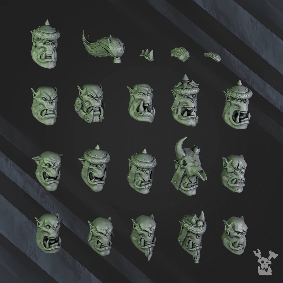 3d Printed Squad of 6 Ork Boys by DakkaDakka