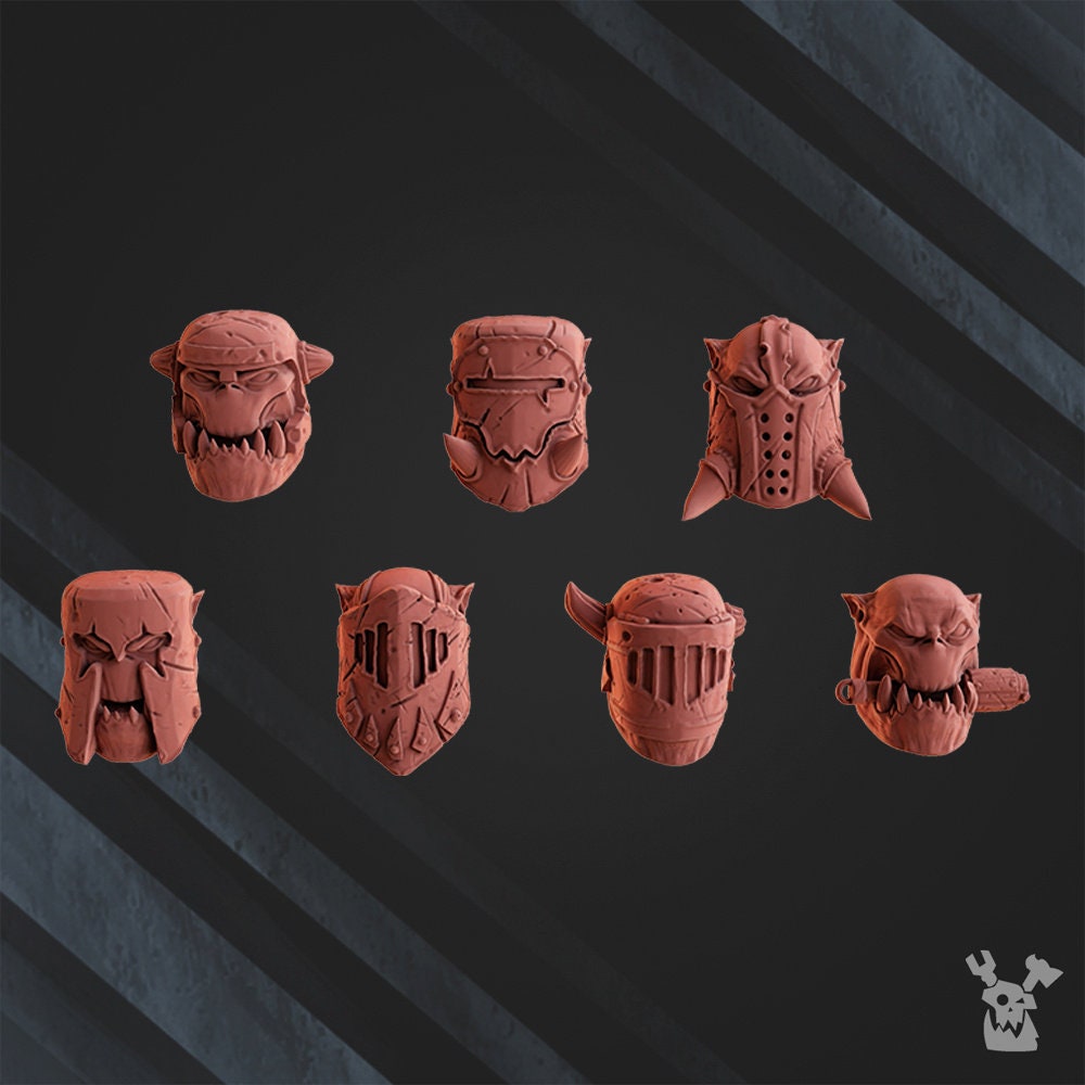 3d Printed Squad of 5 Ork Boombo Boyz by DakkaDakka