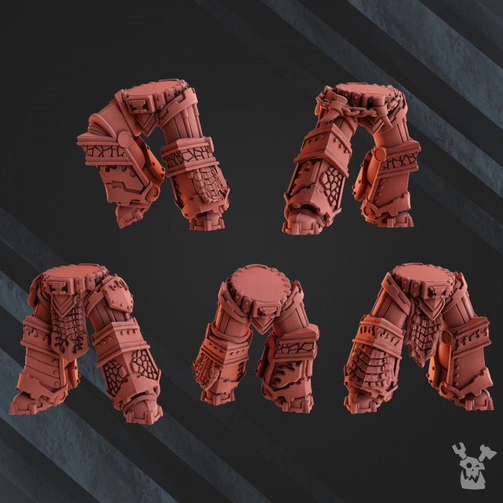 3d Printed Volcano Armor Squad x5 by DakkaDakka