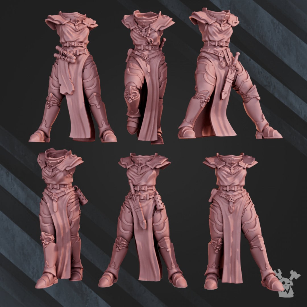 3d Printed War Sisters Novice Squad x6 by DakkaDakka