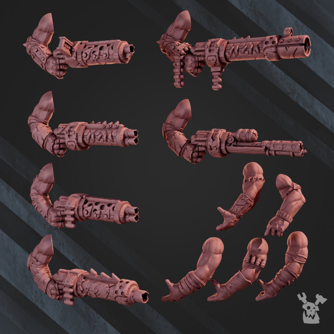 3d Printed Orc Marauders Assembly Kit x5 by DakkaDakka