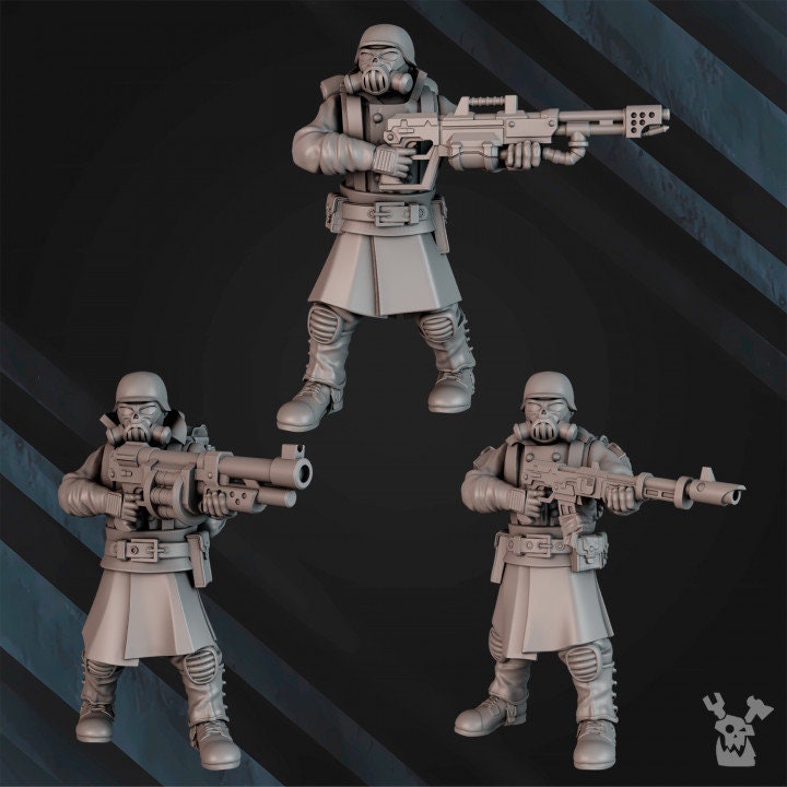 3d Printed Infanterie Regiment x5 by DakkaDakka