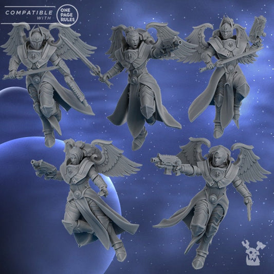 3d Printed Lunar Angels Squad x5 by DakkaDakka